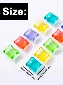 50 Capsulas Bolsas Bolsas  de Jabon Liquido para lavar Ropa con Aroma Flores - Multicolor - Ver 4