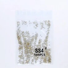 1440颗浅黄色SS3-SS30圆形平底玻璃水钻，DIY服装及珠宝配件 - 淺黃 - 查看 20
