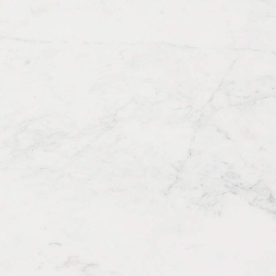 Barmas Coffee Table White & Silver, Round Tabletop, Rubber Feet Protect