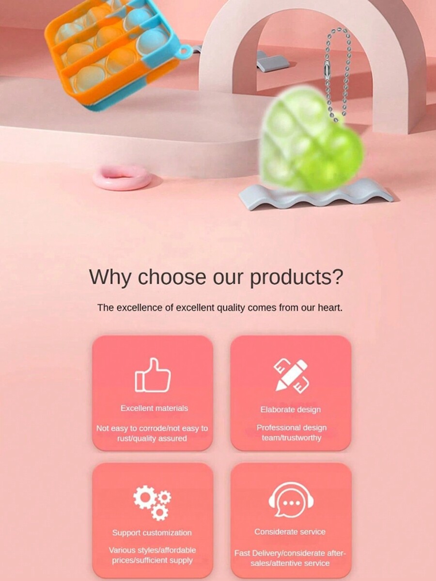 20/32/48pcs Party Favors Toys,Pop Fidget Toys,Mini Push Bubble Pops