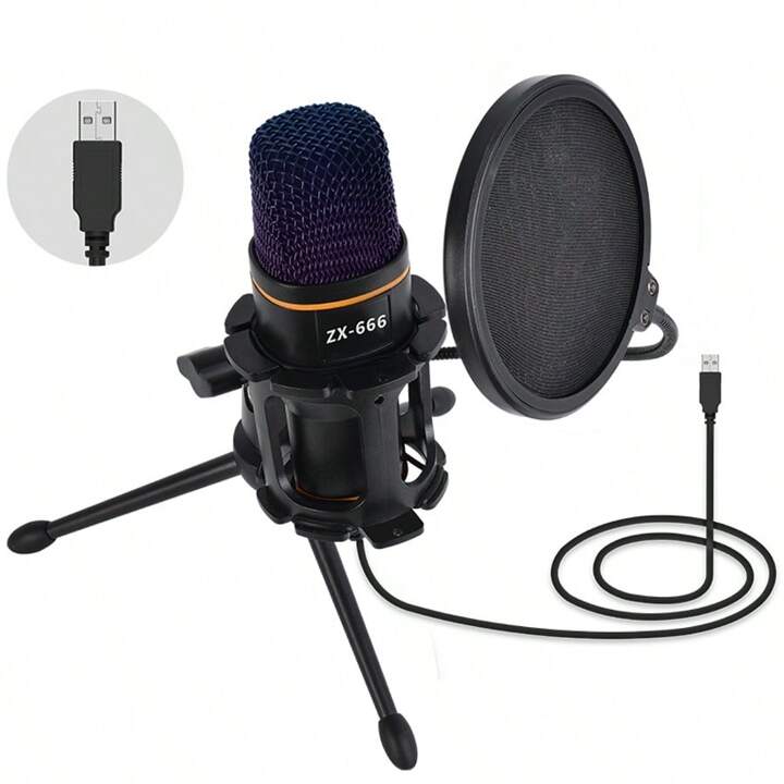 高品質 Kaschun ZX666 Colorful RGB With Microphone Condenser USB 衛生日用品