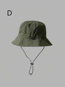 1 Peça Chapéu balde impermeável com abas largas dobráveis e tecido de secagem rápida, chapéu de sol para atividades ao ar livre para homens e mulheres