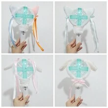 Set de luz de palo TXT de soporte para conciertos, accesorios de palo de soporte decorativo para gorra de palo, cubierta de luz de soporte de Kpop TXT para luz de soporte con cubierta decorativa protectora de peluche, suministros de decoración de fiesta, regalos de fiesta - Multicolor - Ver 8