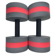 2 pièces Haltères EVA pour l'eau, haltères en mousse pour l'aquafitness, équipement de fitness aquatique, équipement d'entraînement de force pour adultes, barres de natation pour exercices aquatiques et yoga, accessoires de plage, accessoires de piscine