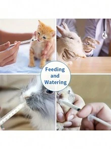24pcs,1ml Plastic Syringes Without Needles, Non Medical. Used For Feeding Small Animals And Pets. Scientific Laboratory Measurement Syringes, Samplers, And Injector Tools. Reusable,Large Syringe,Water Syringe,Syringes Without Needle,Food Syringe - Multicolor - View 5