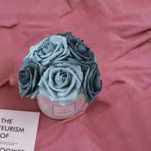 Artificial Flower Roses, 7/12/17/22/27pcs Real Touch Fake Foam Roses For Valentine's Day DIY Bouquets Wedding Party Baby Shower Home Decorations, Valentine Day, Gift Gifts Birthday Graduation