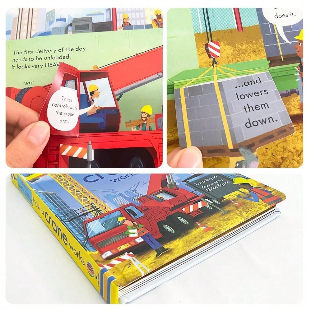 หนังสือซีรีส์ Usborne Peep Inside -How A Plane Works/How A Recycling ...