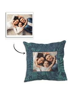 定制枕套，家居飾品靠墊套，用於情人節、聖誕節、感恩節、新年圖案、嬰兒照片、情侶照片、家庭照片，不含填充物 - 彩色 - 查看 4