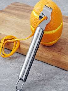 1入不銹鋼檸檬楔子榨汁器，青檸磨砂器，橘子削皮器，適用於酒吧和廚房使用 - 銀色 - 查看 3