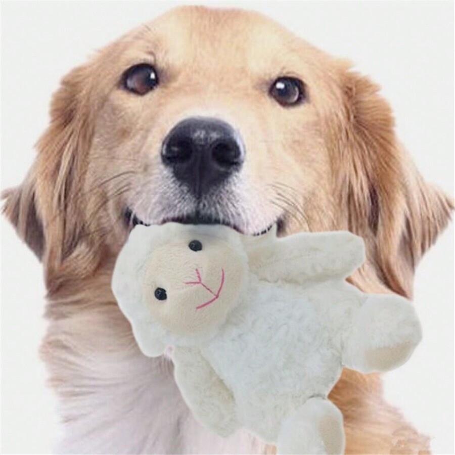 Lovely Plush Lamb Toys For Pet Plush Animal Sheep Toys For Dogs Playing