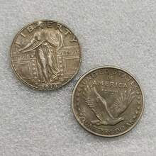 USA 1916-P Standing Liberty Quarter COIN COPY Commemorative Coins-Replica Coins Medal Coins Collectibles - Silver - View 4