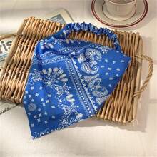 1件复古头巾，新款时尚女士发带，弹性透气头巾，发饰，发帽，头巾，睡眠帽 - 彩色 - 查看 15