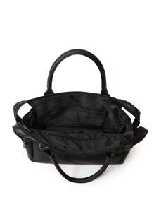 Steampunk Style Handbag, Skull Decoration Shoulder Bag, Large Capacity Crossbody Bag - Black - View 5