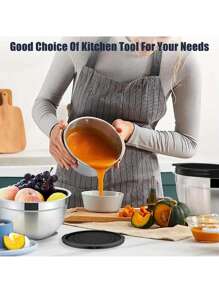 5pcs Stainless Steel Nesting Bowls With Cover & Mixing Beaters, Heavy-Duty And Dishwasher Safe, For Baking, Serving, Sealing. Kitchen Utensils And Accessories.