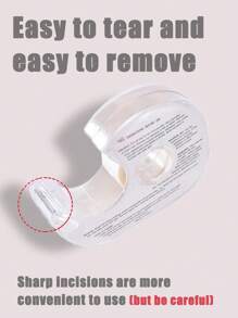 1 Rolo com Fita Dupla Face Antiderrapante Anti-Trace para Gola de Camisa à prova de deslizamento, Rolo de Fita Anti-derrapante Transparente Invisível de Moda em PET