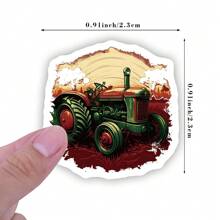 500pcs Tractor Stickers Roll Vinyl Stickers Scrapbook,Journaling,Laptop,Bumper,Skateboard,Water Bottles,Computer,Phone,Cartoon Anime Back To School