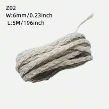 Cinta de cuerda de yute natural de 5 metros/rollo, lazo DIY para manualidades decorativas de bodas, fiestas y envoltorios de regalo hechos a mano estilo vintage - 5 metros - Ver 10