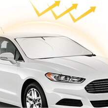 240T Thickened Automotive Glass Sunshade And Comes With Storage Bag,Keep Car Interior Cool,Universal Windshield Sun Shade Fit For Cars,Trucks,SUVs (L(57.08 * 31.5 Inch))