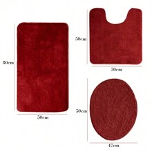 Bath Mats - Burgundy - View 3