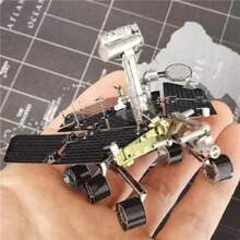 3D Metal Assembly Model DIY Stainless Steel Buckle Puzzle Airplane Model, No Glue Required, Birthday Gift, Decor Display, Bomber, Mars Probe, Moon Lander, Helicopter - Multicolor - View 6