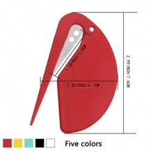 1 pieza Herramienta de belleza mini cortador de ligas para el cabello & abridor de cartas & cortador de papel multipropósito portátil sin dañar el cabello,herramientas para el cabello - Multicolor - Ver 3