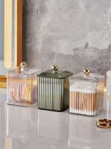 Hộp đựng mỹ phẩm có que vệ sinh, hộp đựng đồ di động cho bàn trang điểm, hộp đựng son môi, cho bãi biển ngày lễ, bộ sưu tập phòng tắm, bộ sưu tập phòng ngủ, dung tích lớn - Nhiều màu - Xem 12