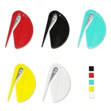 1 pieza Herramienta de belleza mini cortador de ligas para el cabello & abridor de cartas & cortador de papel multipropósito portátil sin dañar el cabello,herramientas para el cabello - Multicolor - Ver 6