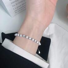 OMID 時尚百搭女士珠寶配飾，925純銀優雅白松石手鐲 - 手鍊 - 查看 7