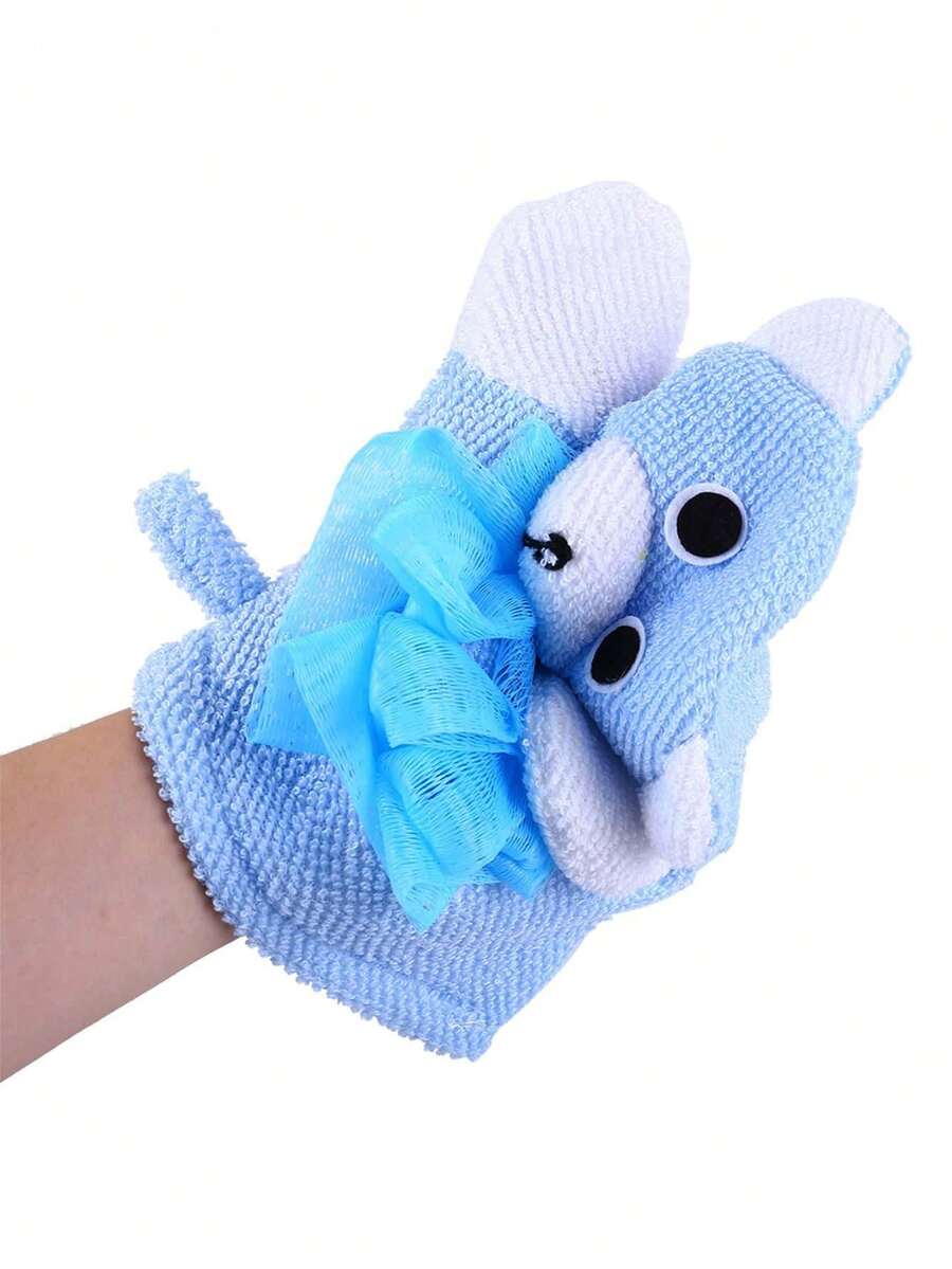1pccartoon patroon kinderen polyester badhanddoek loofah, badspons