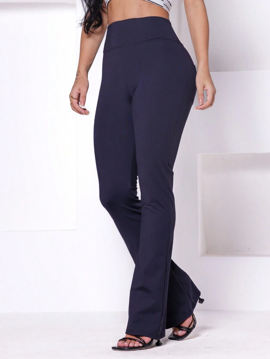 Women Pants - 黑色 - 查看 1