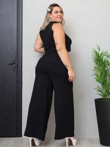 Women Two-Piece Outfits - màu đen - Xem 3