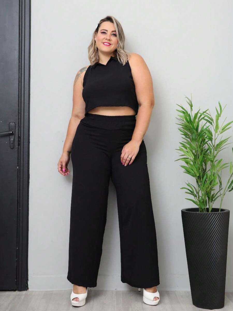 Women Two-Piece Outfits - màu đen - Xem 1