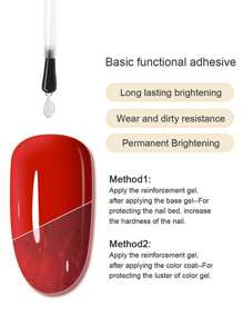 XEIJAYI 1 件套,閃光凝膠指甲油套裝適合初學者,帶紫外線 6 色尖凝膠指甲油,帶頂部、啞光頂部和底漆持久全季入門套裝美甲沙龍家用美容禮品套裝女士禮物 - 彩色 - 查看 7