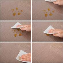 1入組透明加邊PVC餐桌防護罩，防塵和防刮桌布保護套，適用於室內和室外使用 - 無色 - 查看 4