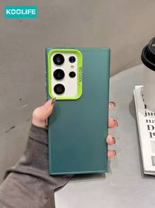 Green Basic Phone Cases 1pc Youthful And Colorful Gradient Anti-Drop Anti-Shock Dual-Layer Phone Case Compatible With Samsung Galaxy S22/S22plus/S22Ultra/S23/S23plus/S23Ultra/S24/S24plus/S24Ultra/A35/A55 [Multiple Colors Available]