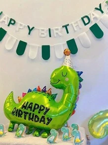 1 个恐龙主题生日气球，适合派对装饰 - 非常适合生日、毕业典礼等