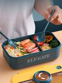 Lunch Box Camera Shaped Lunch Box Topper With Cutlery 1100ml - Multicolor - View 1