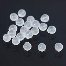 20pcs/50pcs Comfort Impenetrable Soft Earring Backs Earrings Pin Backs, Soft Clear Earring Backs Replacement For DIY Jewelry Accessories - Clear - View 11