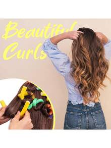 10 chiếc Bàn là uốn tóc 7" Bàn là uốn tóc Bàn là uốn tóc mềm dẻo Bàn là uốn tóc mềm dẻo không chịu nhiệt cho tóc dài, trung bình và ngắn khi ngủ." (Màu sắc ngẫu nhiên) - Nhiều màu - Xem 6