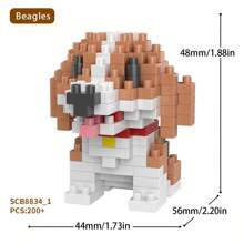 Pet Dog Cute Border Collie Corgi Teddy Toy Building Blocks Gift Ornaments Room Decoration,Border Collie,Corgi,Building Blocks,Mini Schnauzer,Cavalier Dog - SCB8841 - View 28