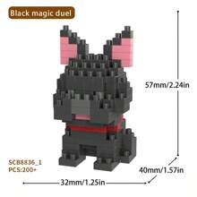 Pet Dog Cute Border Collie Corgi Teddy Toy Building Blocks Gift Ornaments Room Decoration,Border Collie,Corgi,Building Blocks,Mini Schnauzer,Cavalier Dog - SCB8841 - View 14