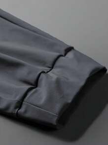 Pantalones de sudadera casuales y cómodos de verano para hombres con bolsillo con cremallera, cintura ajustable y detalles reflectantes, para entrenamiento