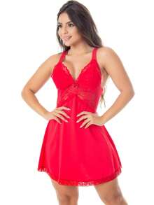 Women Nightgowns & Sleepshirts - 紅色 - 查看 2
