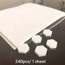 240/480/720/1200 peças Fita Adesiva de Espuma Hexagonal Resistente de Dupla Face - Fita Adesiva DIY Artesanal Criativa, Cola de Espuma Adesiva de Alta Resistência, Adequada para Varejistas, Oficinas e Lojas