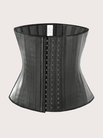 25pcs Steel Bone Smooth Latex Waist Trainer Corset, Sports Fitness Compression Top, Abdomen Shaper Gym Accessories Belly Slimming Girdles, Lumbar Girdles Belly Slimming Corset