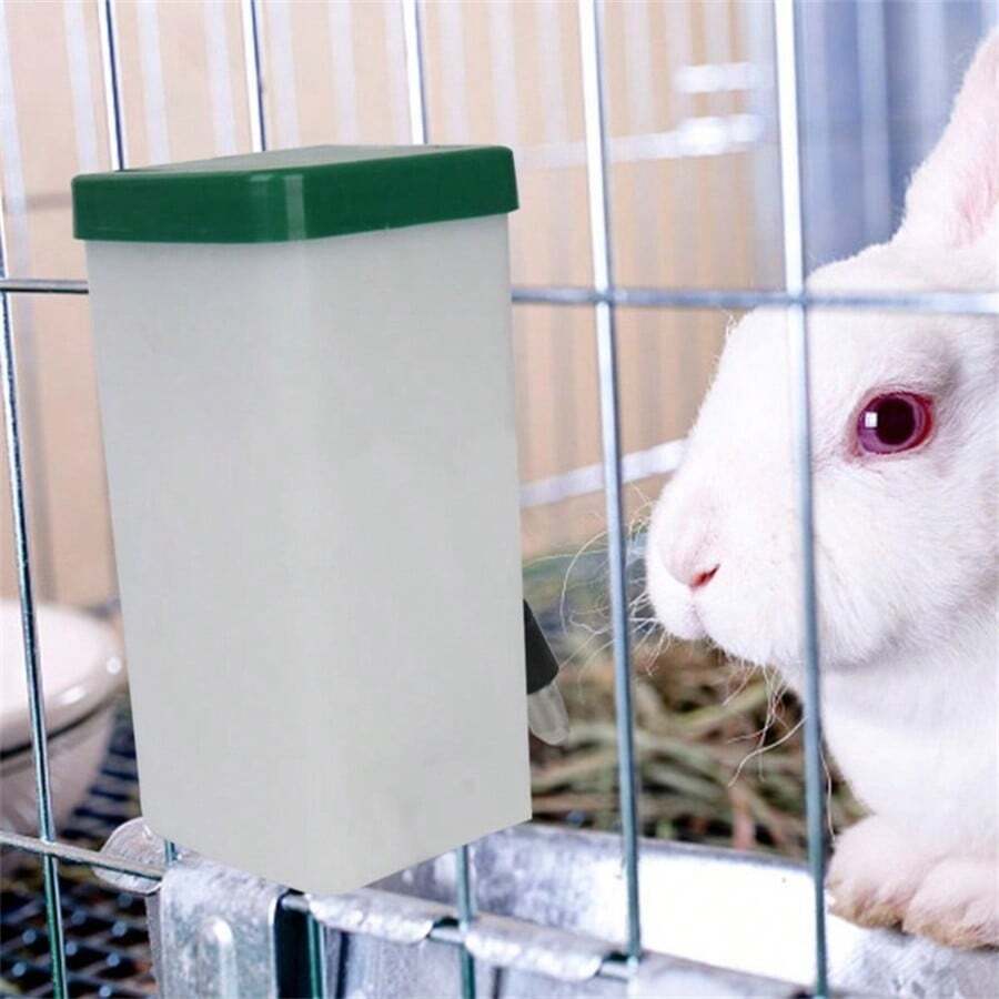 1 PC Rabbit Water Dispenser Drinker Feeder Drinking Fountain Automatic Drinking Equipment Pet Drinker Rabbit Animal Accessories - Dark Green - View 1