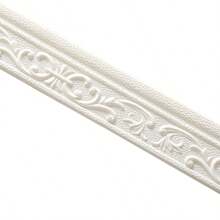 230cmx8cm Thicken 3D Pattern Embossed Foam Self-Adhesive Skirting Wall Sticker Waterproof Anti Dirt Soft Wall Decoration Lines