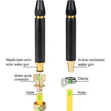 New Upgraded Car Wash Water Gun Garden Hose Nozzle Sprayer, High-Pressure Metal Anti-Leakage Water Hose Nozzle With 3 Adjustable Spray Modes , Suitable For Garden Watering And Car Pet Cleaning,Garden Tools, Gardening Tools For Garden