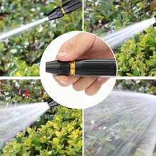 New Upgraded Car Wash Water Gun Garden Hose Nozzle Sprayer, High-Pressure Metal Anti-Leakage Water Hose Nozzle With 3 Adjustable Spray Modes , Suitable For Garden Watering And Car Pet Cleaning,Garden Tools, Gardening Tools For Garden