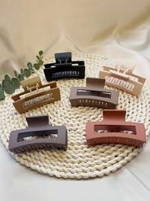 6pcs Square Hair Claws For Hairstyling Or Decor Accessories, Hair Accessories For Women, Hair Tools, Beauty Accessories, Curly Hair Accessories For Women, Fall, Travel, Hair Tools, Accessories Women, Hair Stuff,Fall,Hair,Hair Accessories,Accessories,Hair Accessories For Women,Travel,Hair Accessories,Accessories Women,Hair Accessory,Hair Accessories Women,Hair Tools,Hair Stuff,Stuff,Beauty Accessories - Multicolor - View 3